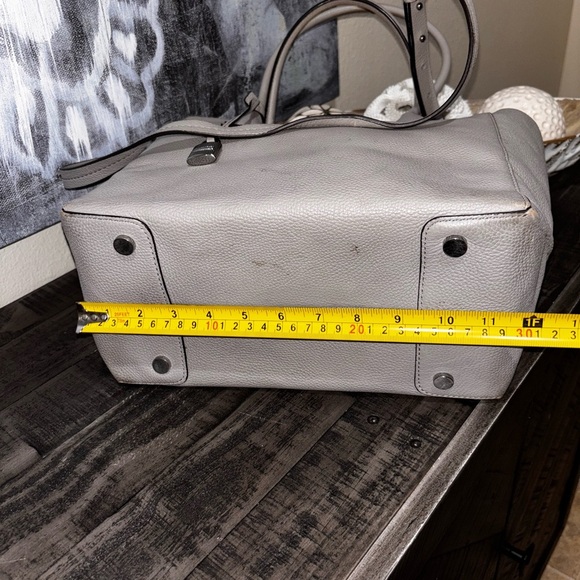 Michael Kors Mercer Satchel Tote Luggage Taupe Brown Large purse Bag Zipper​ - Picture 5 of 15